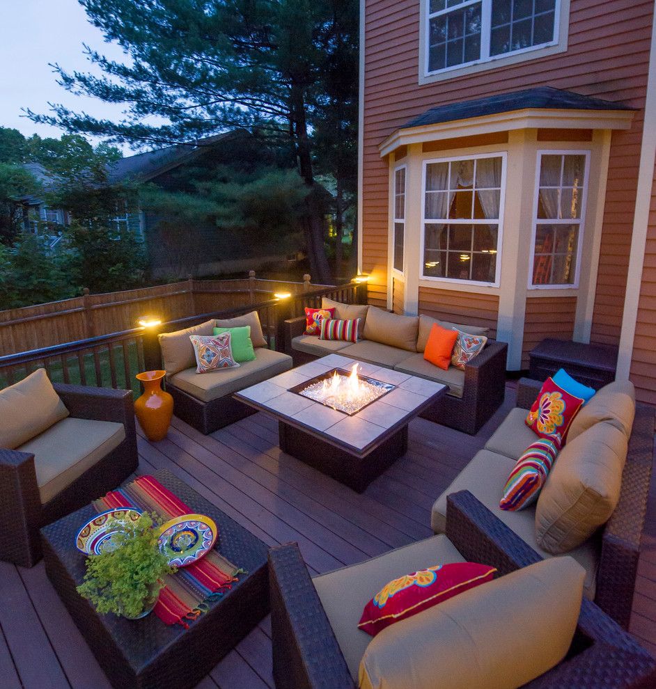 Beautiful Backyards For A Contemporary Deck With A Patio Lighting