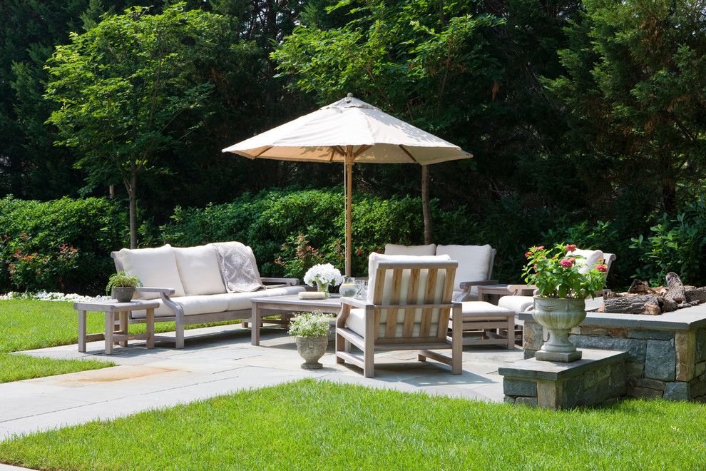 Beautiful backyards for a traditional landscape with a pond and ...