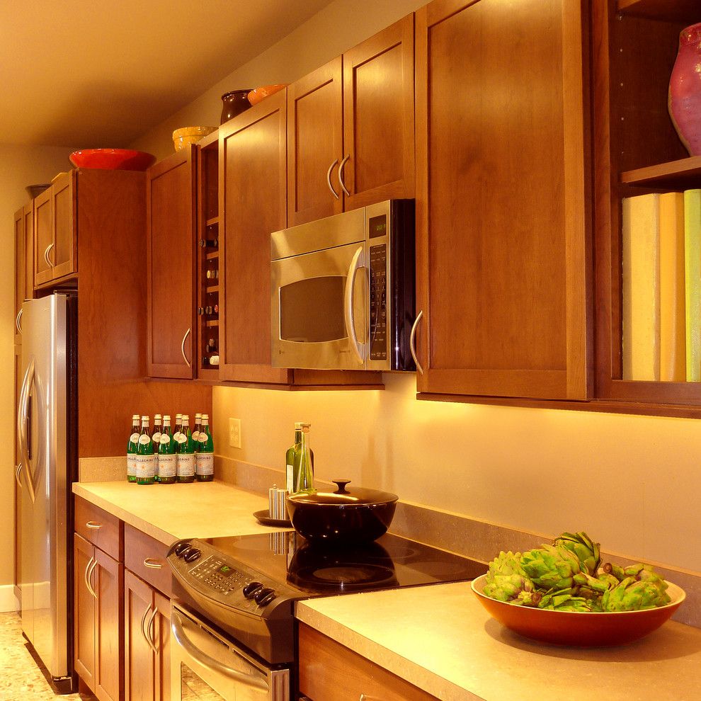 Bill Smith Appliances For A Transitional Kitchen With A Cherry