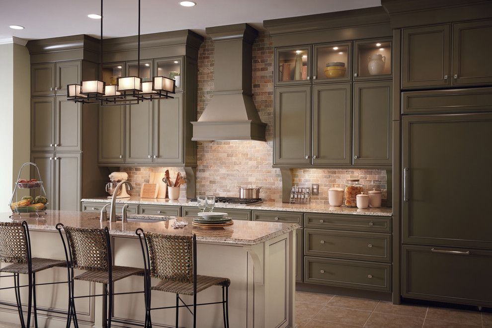 lily ann cabinets for a traditional kitchen with a traditional