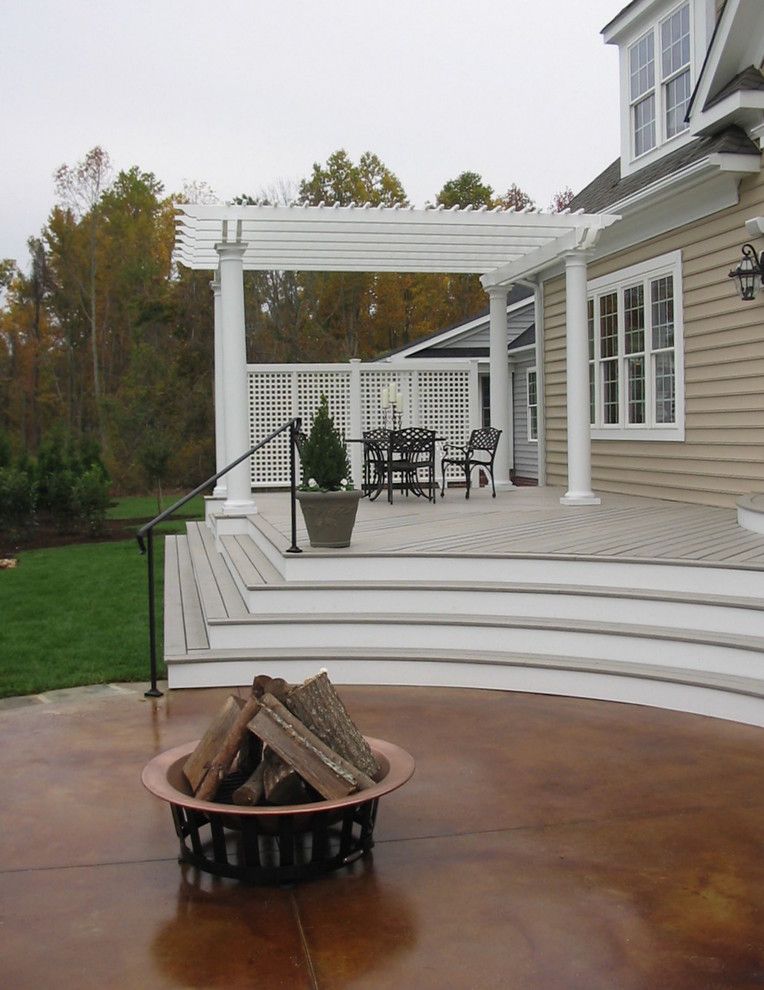 Acid Wash Concrete for a Traditional Landscape with a Traditional and Traditional Landscape by Harmonydesignnw.com