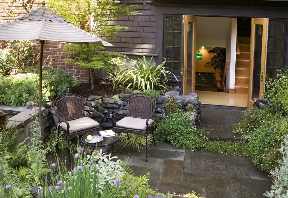 Aia Seattle for a Traditional Patio with a Pavers and Capitol Hill Renovation by Laurie Carron Architect, Aia I Leed Ga