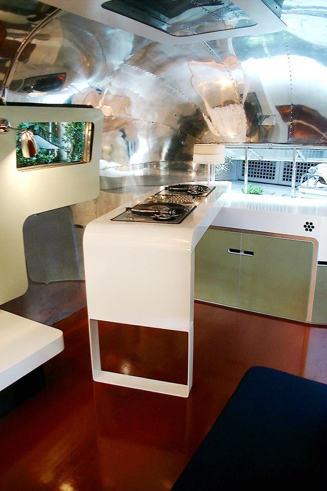 Airstream Renovation for a Modern Kitchen with a Modern and Airstream by Christopher C. Deam   Design and Architecture