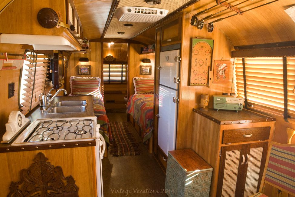 Airstream Renovation for a Rustic Spaces with a Cabin and 1977 Adirondack Airstream Restoration by Classic Airstream Restorations by Craig Dorsey