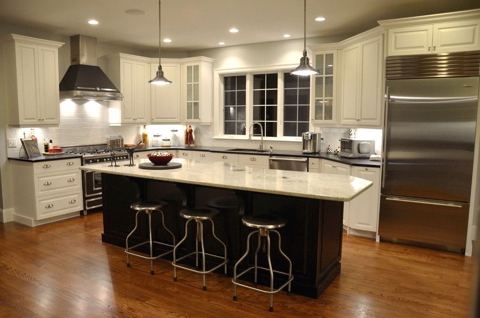 Alaskan White Granite for a Traditional Kitchen with a Traditional and Our  Kitchen by Karen Heffernan