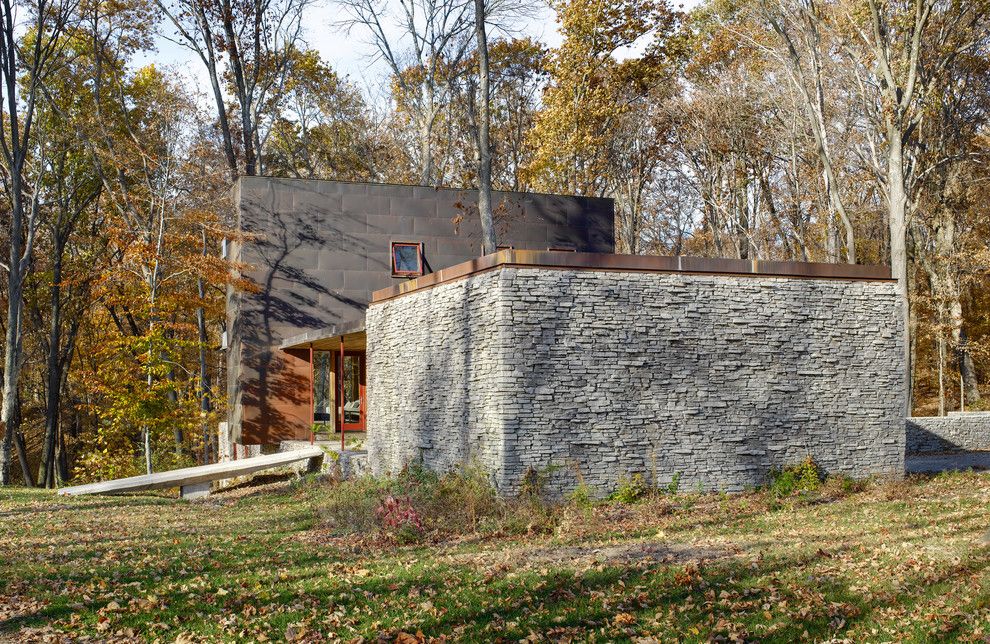 Alphera Financial Services for a Modern Exterior with a Forest and Schon House by Jose Garcia Design