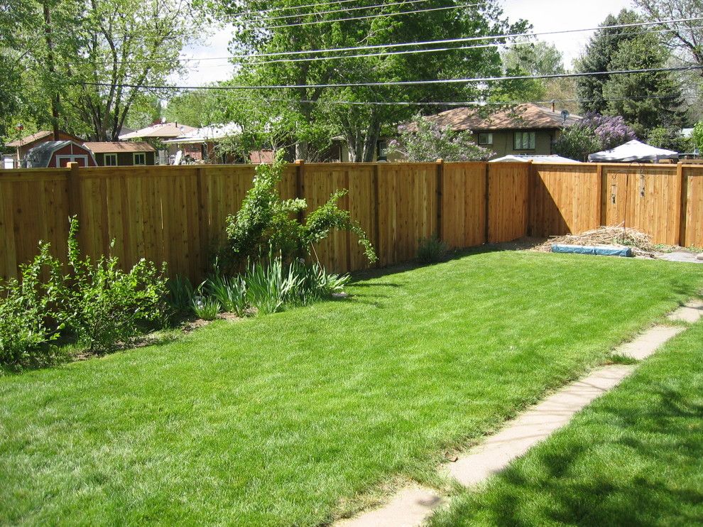 Alpine Fence for a Traditional Landscape with a Privacy Fence and Flat Top W/ Exposed Posts by Alpine Fence of Colorado, Llc