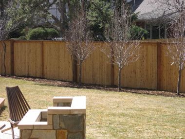 Alpine Fence for a Traditional Landscape with a Wood Fence and Flat Top W/ Exposed Posts by Alpine Fence of Colorado, Llc