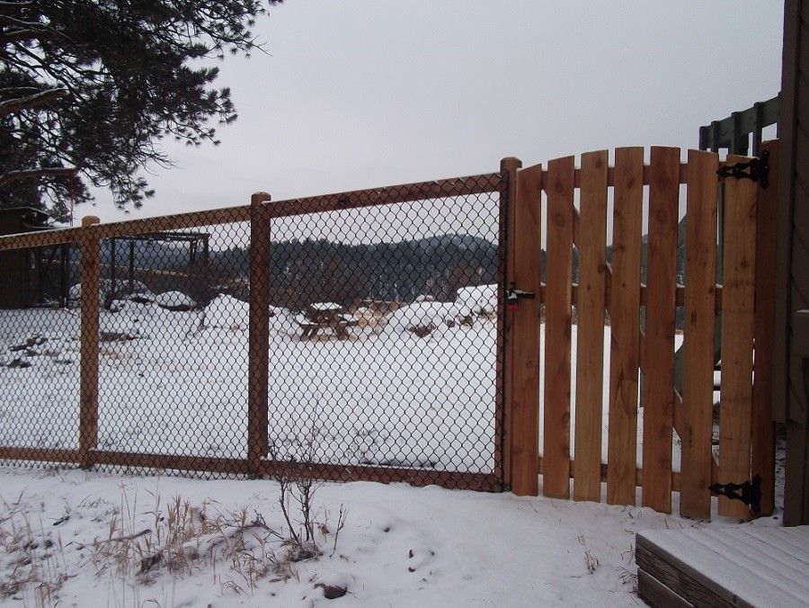 Alpine Fence for a Traditional Spaces with a Fence and Kittridge Mountain Top Dog Run by Alpine Fence of Colorado, Llc