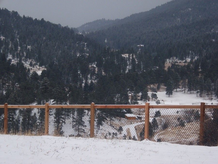 Alpine Fence for a Traditional Spaces with a Fence and Kittridge Mountain Top Dog Run by Alpine Fence of Colorado, Llc