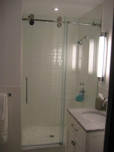 Alumax for a Traditional Bathroom with a Interior Design Details and Frameless Showers by Custom Glass & Design