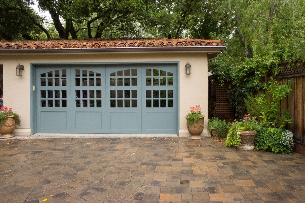 Amarr Garage Doors for a Mediterranean Garage with a Shrubs and Gamble Garden Spring Tour 2014: Hamilton by Hoi Ning Wong