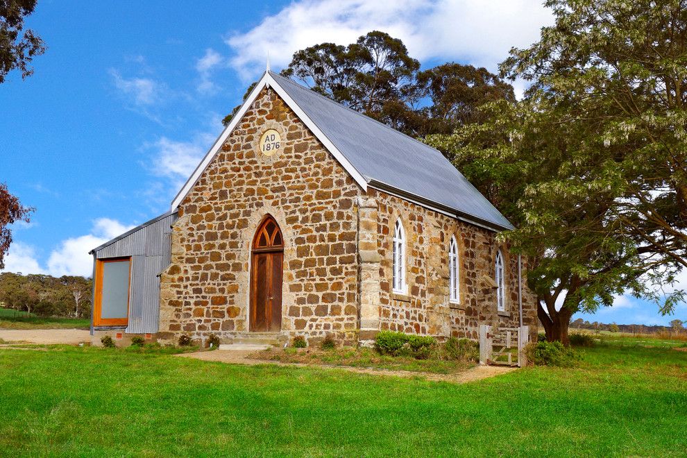 American Southwest Mortgage for a Industrial Exterior with a Stone Exterior and Laggan Church by Sandberg Schoffel Architects