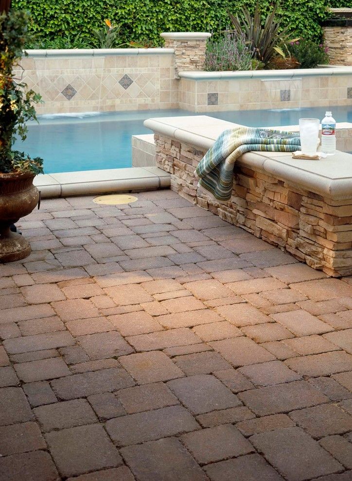 Angelus Pavers for a Modern Spaces with a Patio Pavers and Pavers by Pacific Pavers