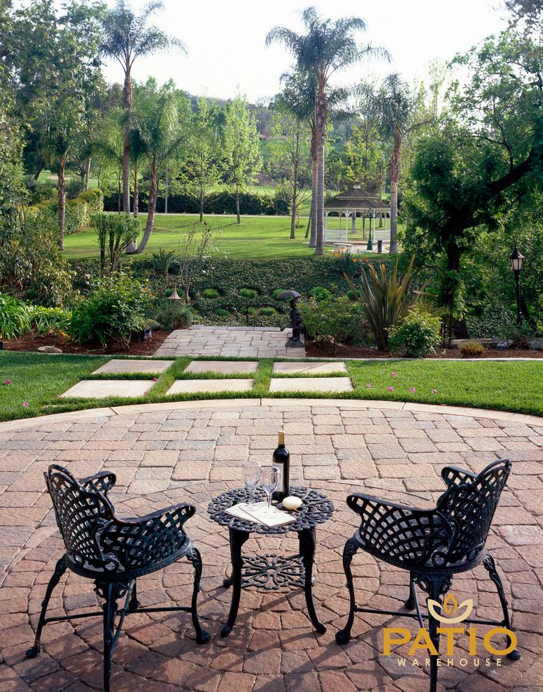 Angelus Pavers for a Rustic Patio with a Outdoor Patio Areas and Belgard Pavers by Patio Warehouse Inc.