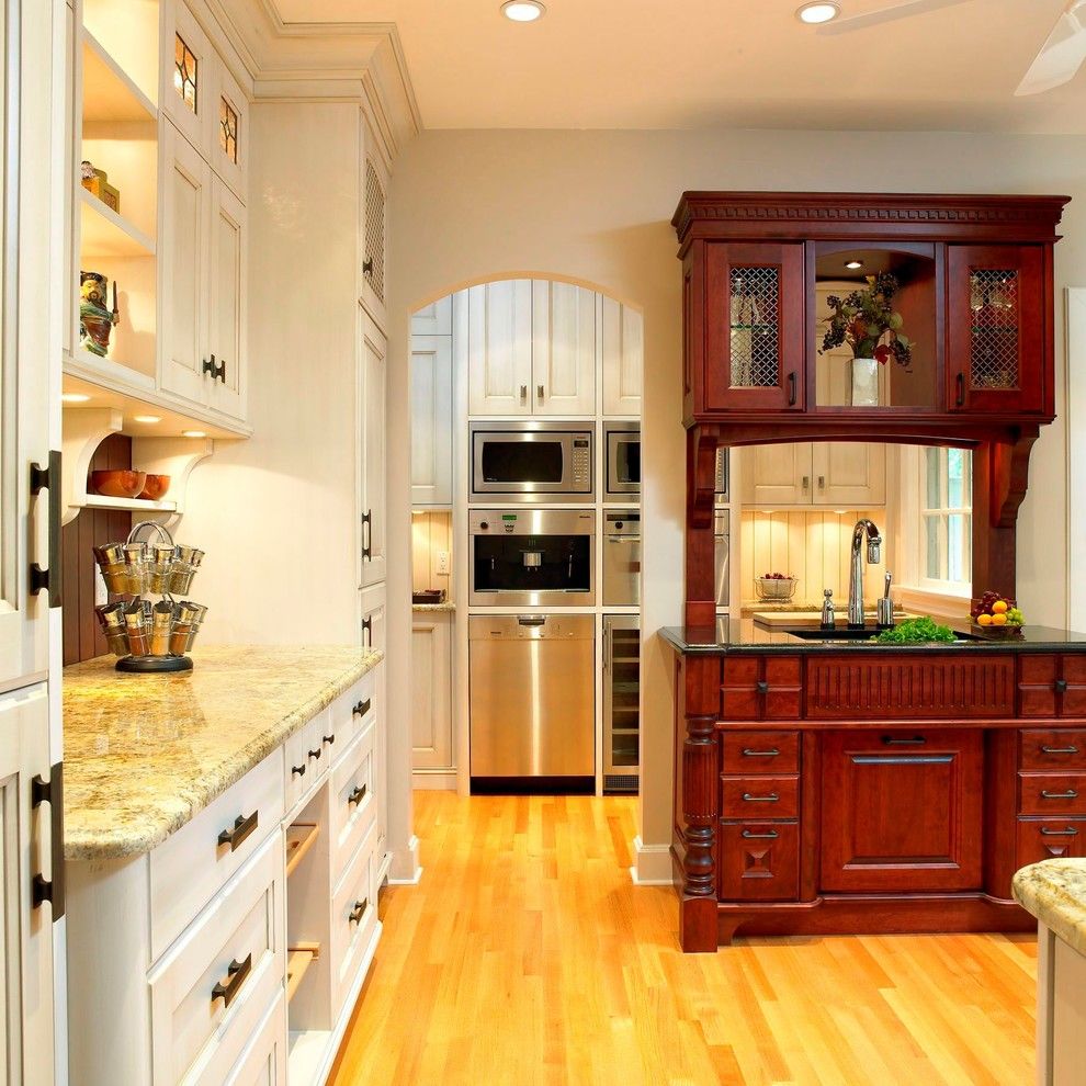 Appliance Parts Depot for a Traditional Kitchen with a Two Tone Cabinets and Aga Kitchen by the Sky is the Limit Design