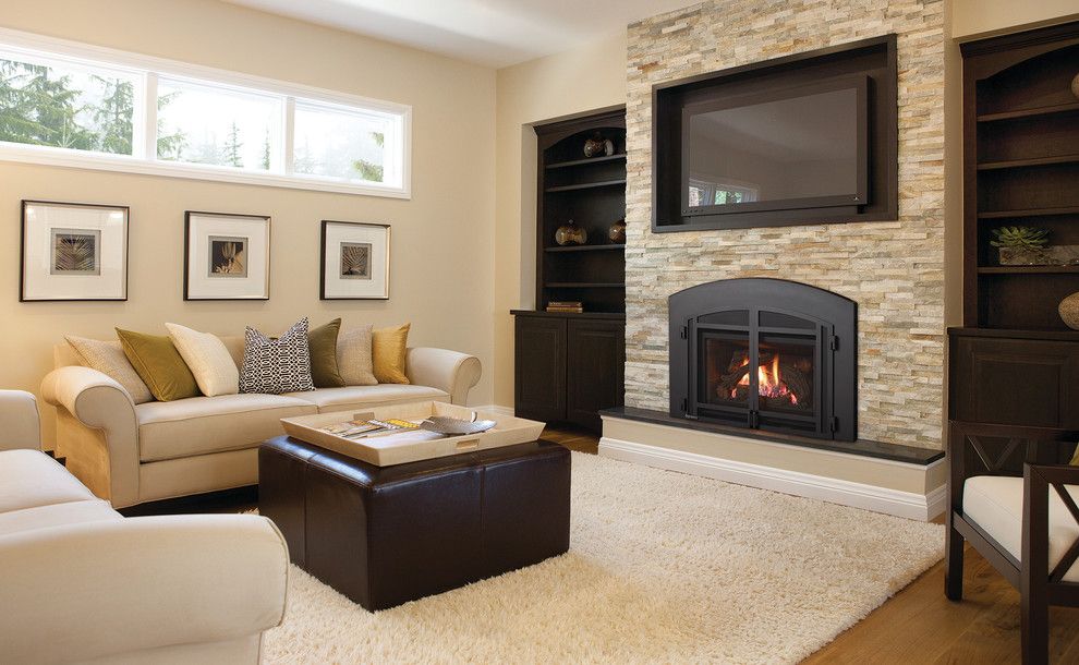 Aqua Quip for a  Living Room with a Fireplace Inserts and Fireplaces by Aqua Quip