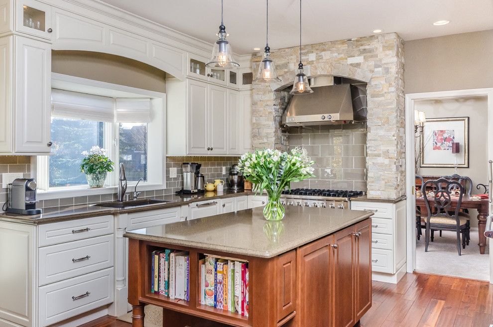 Arcadia Doors for a Traditional Kitchen with a Large Kitchen and Living Larger   Alaska's Best Kitchens Grand Prize Winner by Dura Supreme Cabinetry