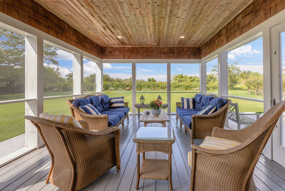 Arcadia Furniture for a Traditional Porch with a Outdoor Furniture and Highland Terrace, Bridgehampton Ny by Bridgehampton Broker