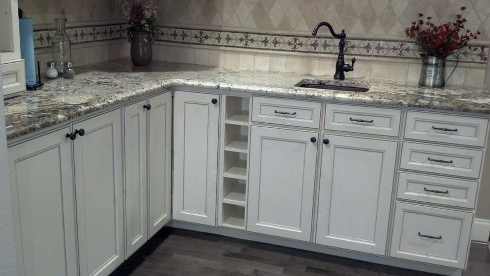 Aristokraft Cabinets for a Traditional Kitchen with a Stonemeyer Granite and Efficiency by Prosource Wholesale