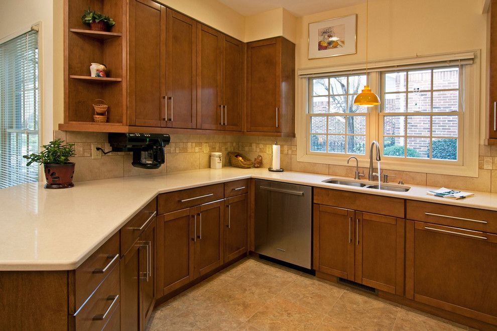 Armstrong Cabinets for a Contemporary Kitchen with a Wall Art and Condo Kitchen Update by Mosby Building Arts