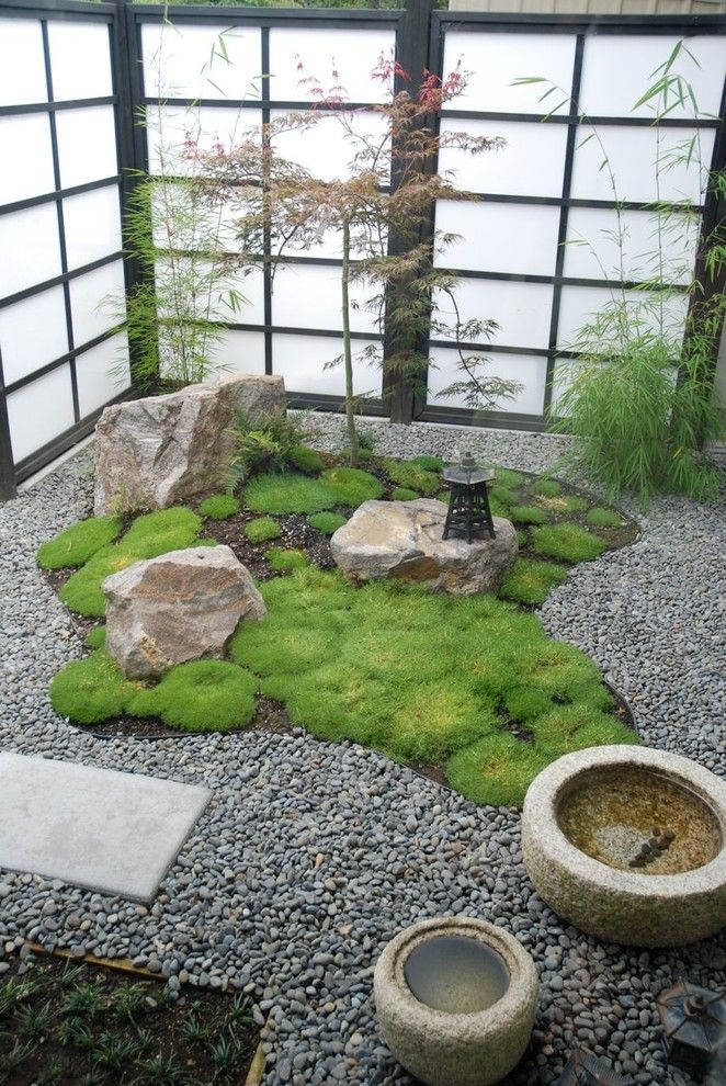 Armstrong Garden Center for a Asian Landscape with a Lantern and a Little Piece of Asia by Garden Mentors