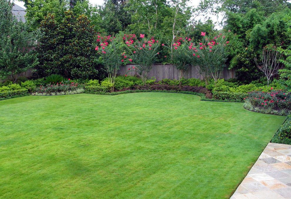 Armstrong Garden Center for a Mediterranean Landscape with a Crepe Myrtles and Mediterranean Style Home and Gardens by David Morello Garden Enterprises, Inc.