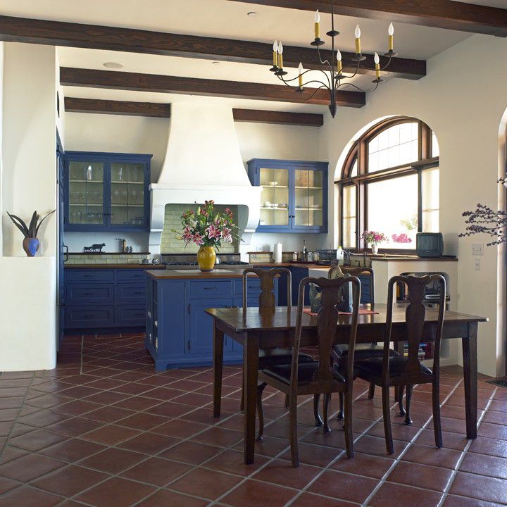 Arto Brick for a Mediterranean Dining Room with a Spanish Style and Spanish Colonial Retreat | Malibu Hills by Lewin Wertheimer