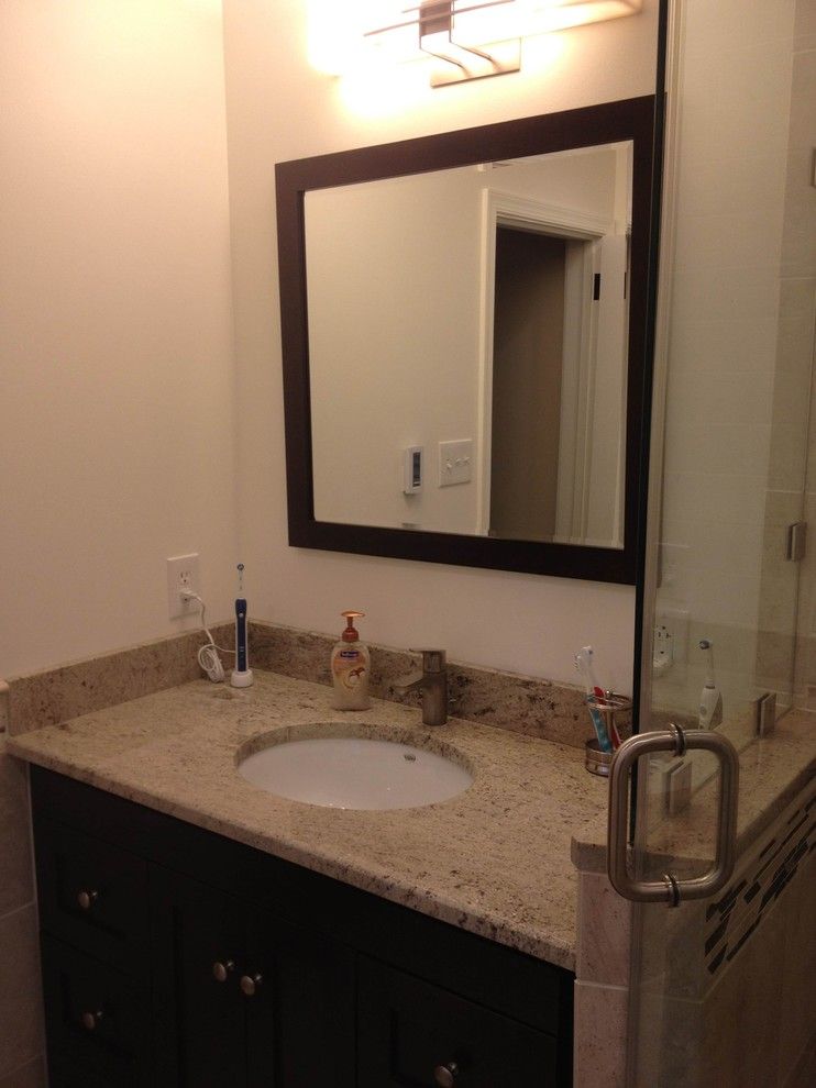 Astoria Granite for a Contemporary Bathroom with a Cherry Hill Nj and Astoria Granite Vanity Countertop by Stoneshop