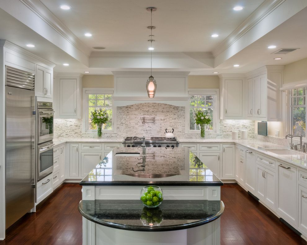 Atherton Appliance for a Traditional Kitchen with a Flowers and Atherton Family Kitchen by Rki Interior Design