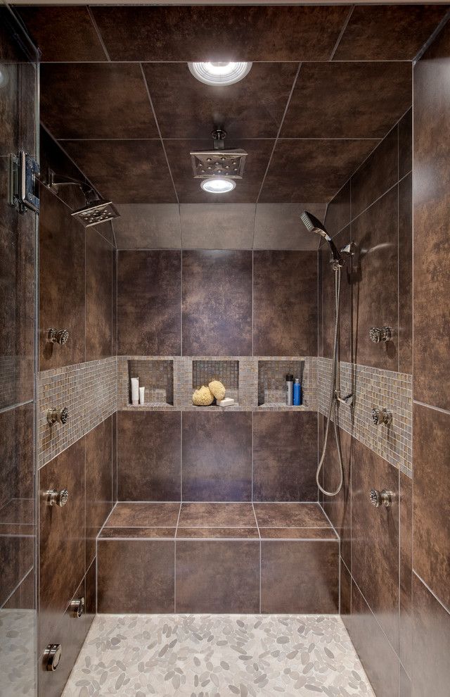 Atlantic Plumbing Supply for a Contemporary Bathroom with a Drury Design and Transitional Master Bath by Drury Design