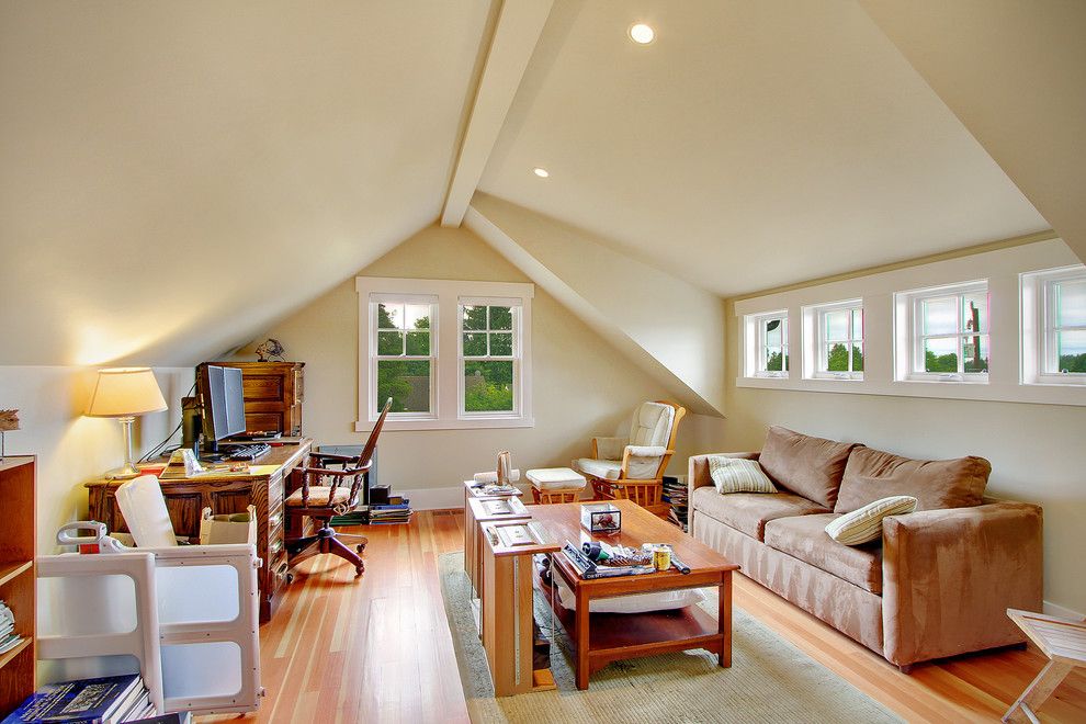 Attic Truss for a Traditional Spaces with a Traditional and Greenlake Craftsman by Rw Anderson Homes