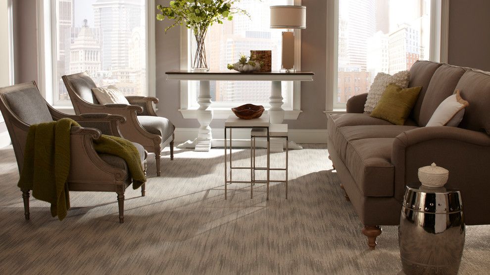 Avalon Flooring for a  Family Room with a Tan Carpet and Family Room Carpet by Avalon Flooring