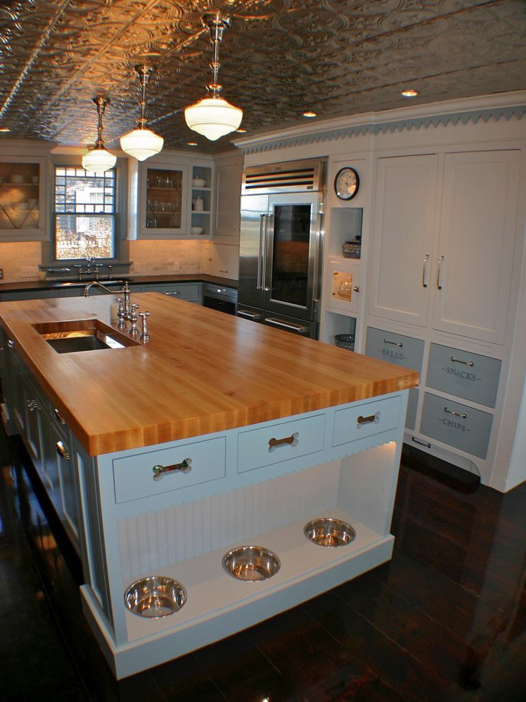 Bach Medical Supply for a Traditional Kitchen with a Leaded Glass and Seaside Whimsy in Centerville, Ma by Artisan Kitchens Inc.