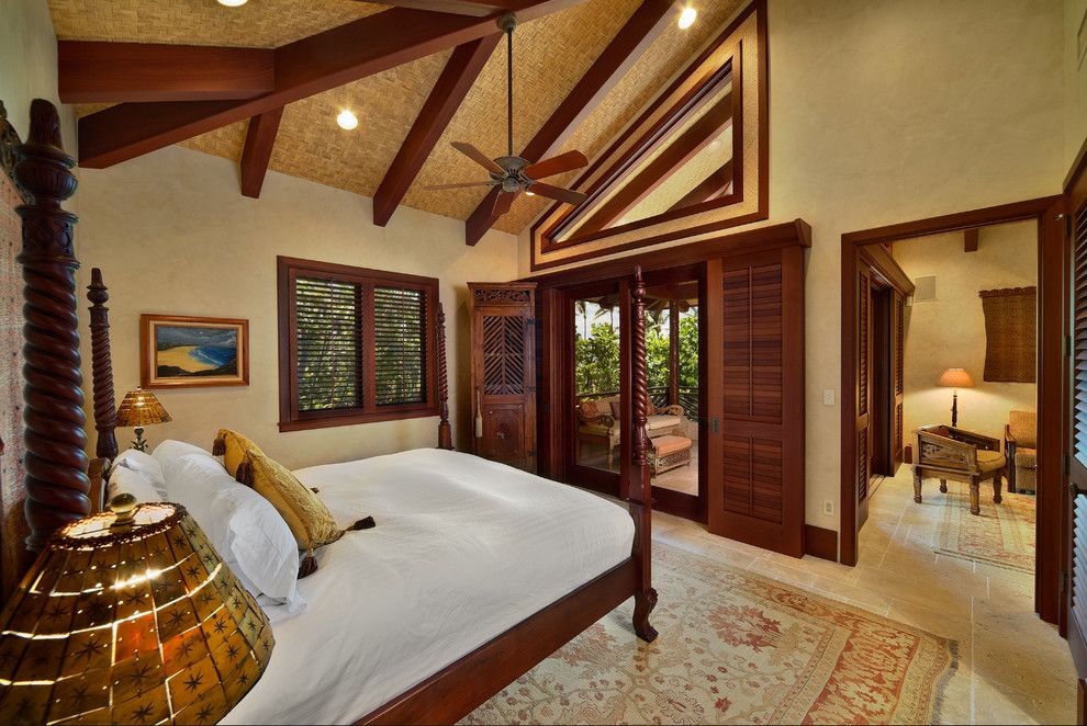 Balis for a Tropical Bedroom with a Bali Style and Bali House by Rick Ryniak Architects