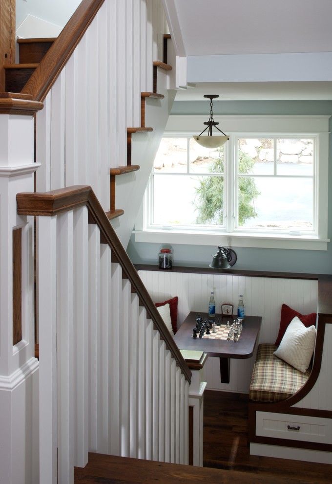 Ballister for a Traditional Staircase with a Staircase Landing and Staircase Booth by Visbeen Architects