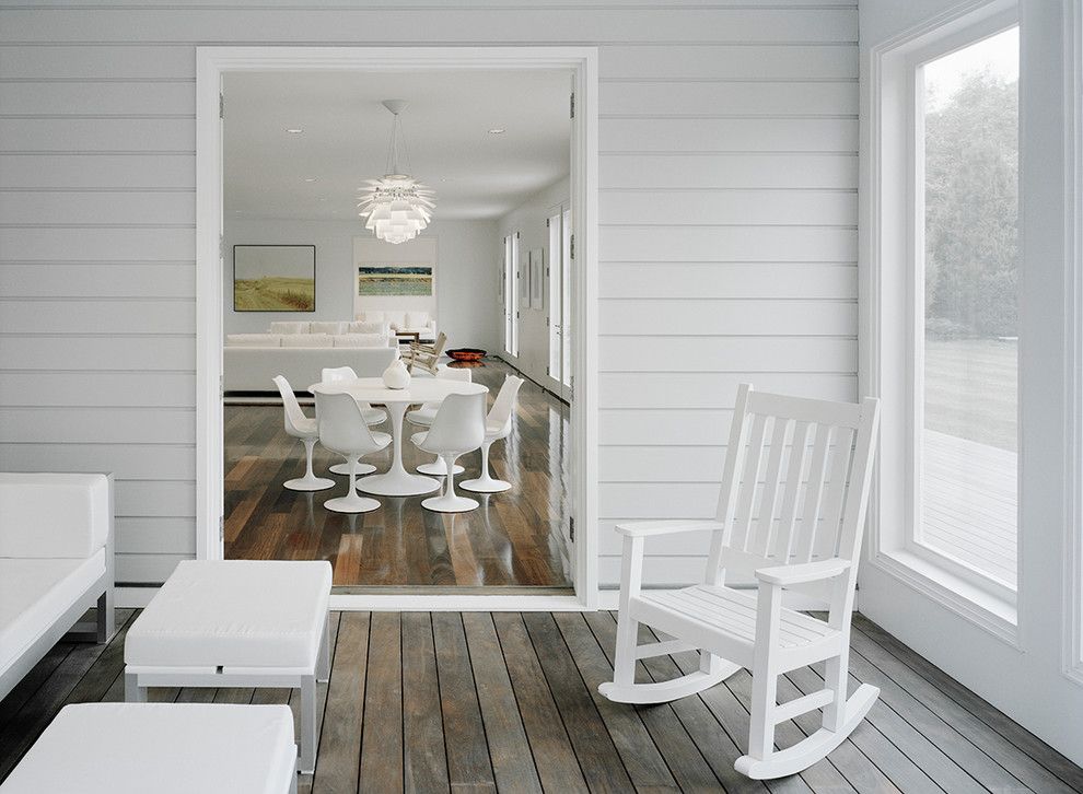 Bare Bones Furniture for a Contemporary Porch with a Indooroutdoor and New York Residence by Harry Elson Architect Pc