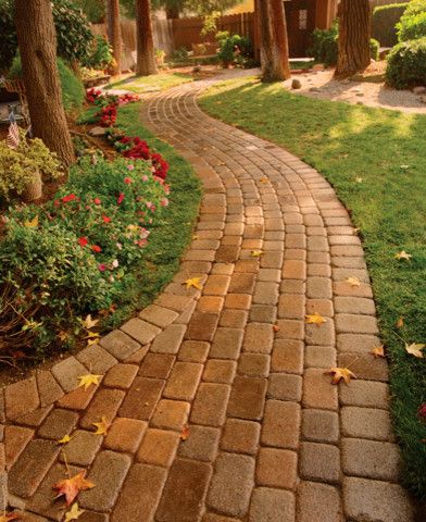 Basalite for a  Landscape with a Concrete Pavers and Walkway or Patio Pavers by Basalite Concrete Products