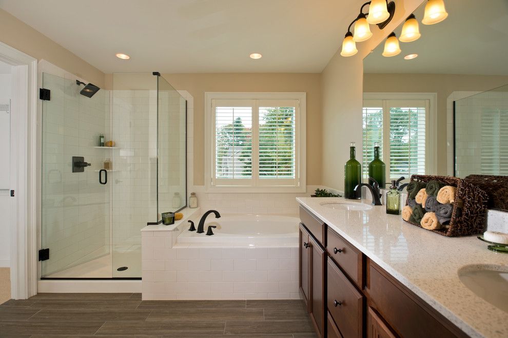 Bathroom Layouts for a Traditional Bathroom with a Interior Design and 2013 Showcase of Homes by Belmonte Builders