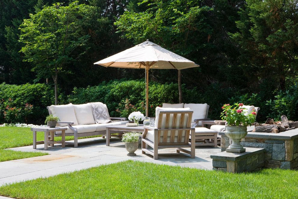 Beautiful Backyards for a Farmhouse Patio with a Farmhouse and 2010 House by Anne Decker Architects, Llc