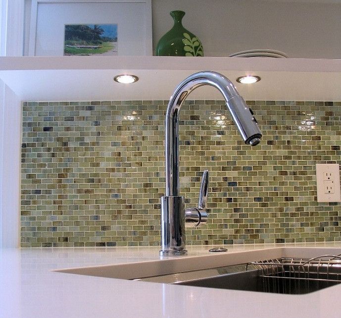 Beaver Tile for a Transitional Kitchen with a Glass Tile and Kitchens by Beaver Tile and Stone