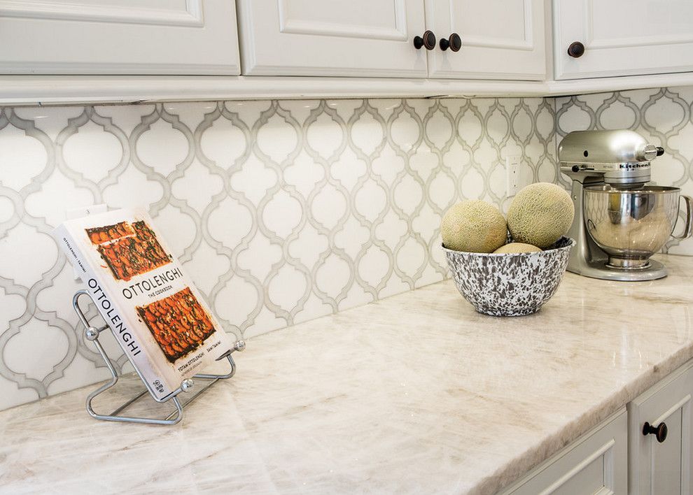 Beaver Tile for a Transitional Kitchen with a Mosaic and Kitchens by Beaver Tile and Stone