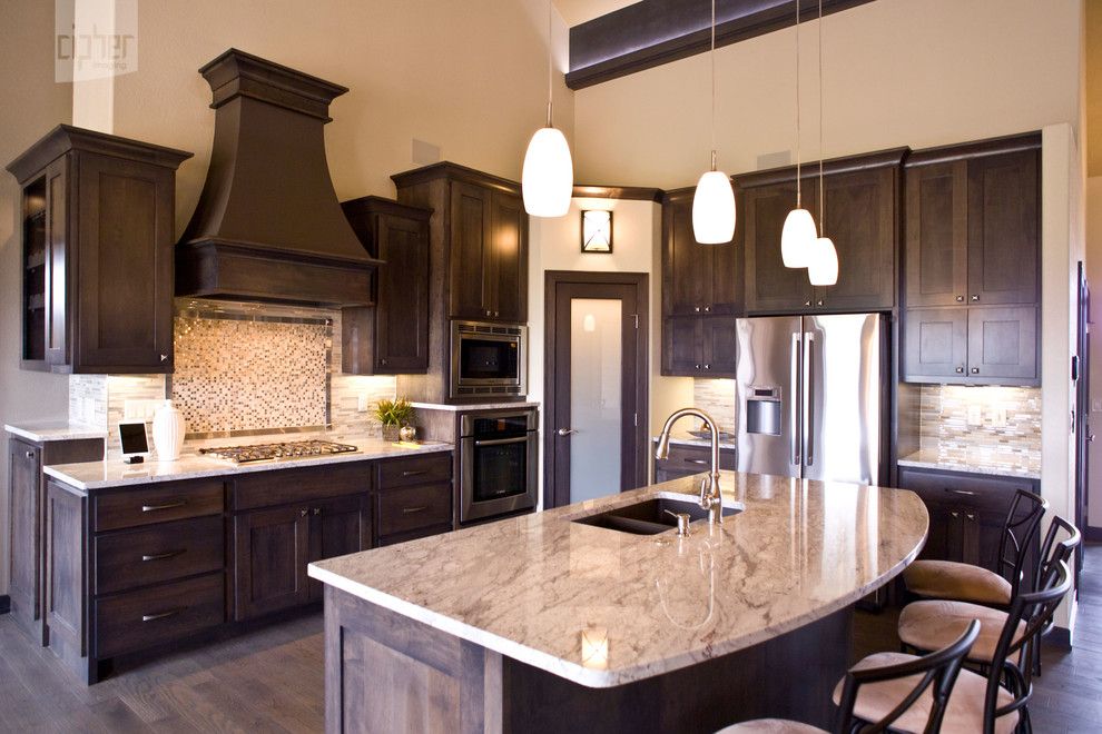 Bedrock Granite for a Modern Kitchen with a Modern and Kitchens by Cipher Imaging Architectural Photography