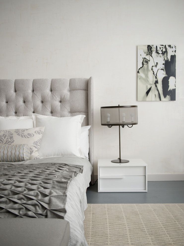 Bedroom Color Schemes for a Contemporary Bedroom with a Contemporary Furniture and Chelsea Loft by Betty Wasserman