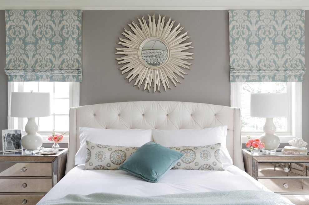 Bedroom Color Schemes for a Transitional Bedroom with a Natural Lighting and Refined Beauty Brookhaven by Minhnuyet Hardy Interiors