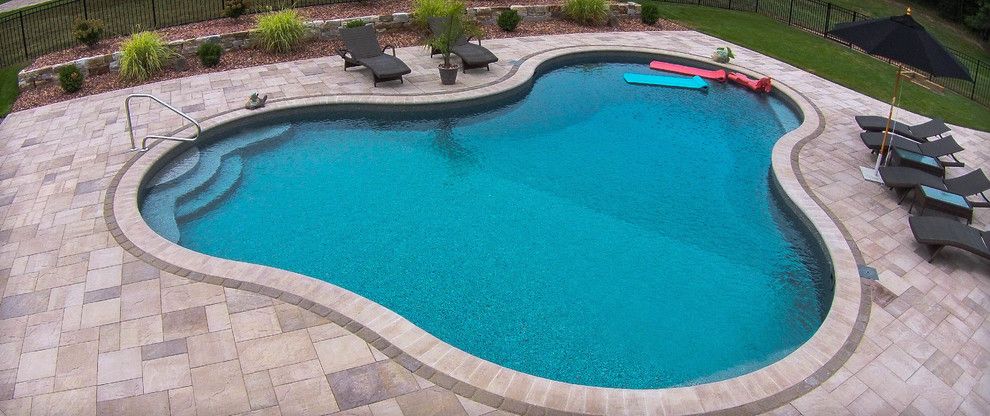 Belgard Pavers for a Craftsman Spaces with a Pool Pavers and Paver Patios, Stone Patios, Retaining Walls | Albany, Troy, Clifton Park, Latham by Pearl Landscaping & Patio Company