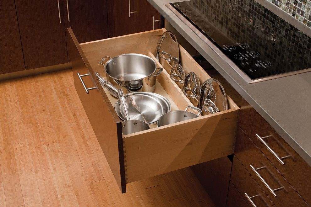 Berenson Hardware for a  Spaces with a Urban Loft Kitchen and Urban Loft   Storage Solutions by Dura Supreme Cabinetry