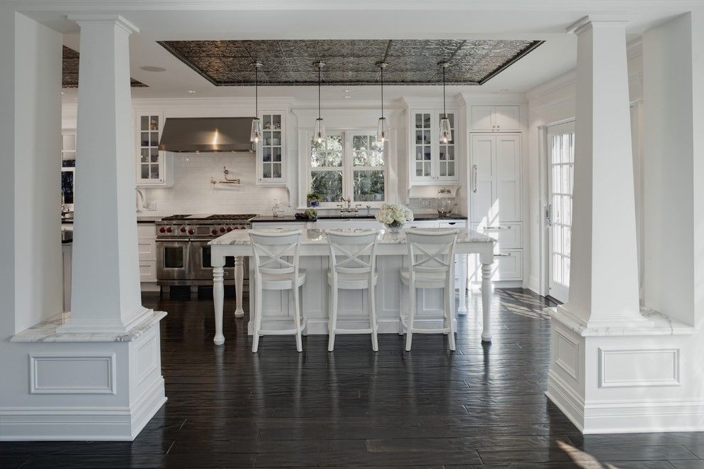 Berger Appliance for a Traditional Kitchen with a Wood Flooring and Evanston Project by Jane Kelly, Kitchen and Bath Designer