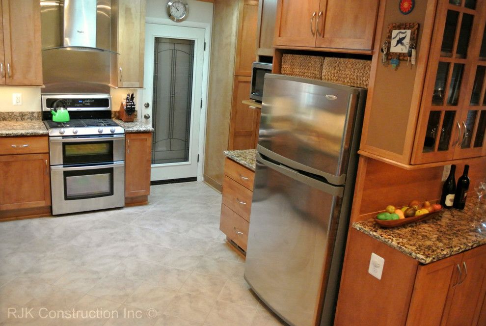 Bertch for a Traditional Kitchen with a Granite and Bertch Kitchen with Sunroom by Rjk Construction Inc