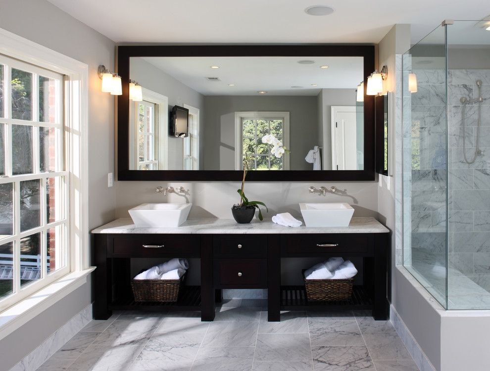 Best Buy Grapevine for a Transitional Bathroom with a Glass Shower Enclosure and Alexandria Residence by Lori Shaffer